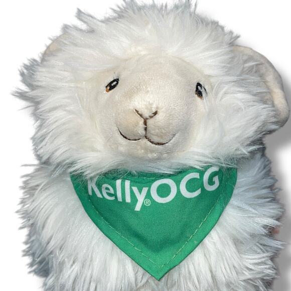 Keel Eco Plush Sheep Lamb 10" Stuffed Animal Nursery Shower Embroidered - Picture 5 of 12